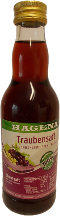 Hagena Traubensaft - 12 x 0,20 l