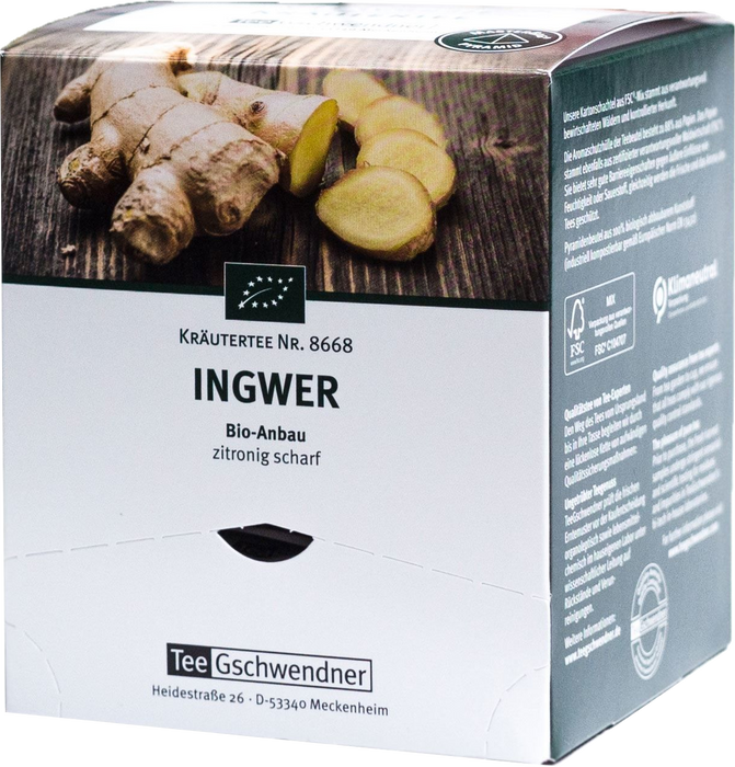 TeeGschwendner Ingwer Bio - 15 x 2,00 g