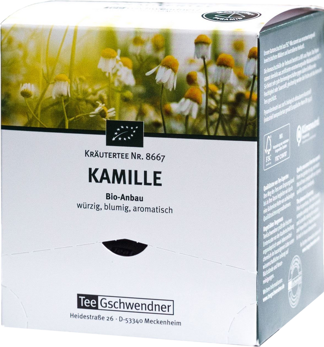 TeeGschwendner Kamille Bio - 12 x 1,60 g