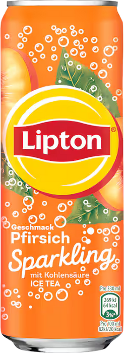 Lipton Sparkling Pfirsich Sleek Can - 24 x 0,33 l