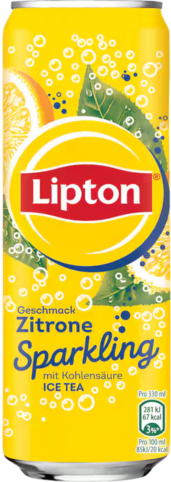 Lipton Sparkling Zitrone Sleek Can - 24 x 0,33 l