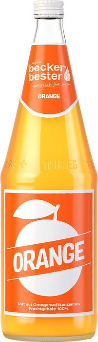 beckers Orangensaft 100% - 6 x 1,00 l