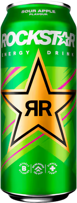 Rockstar Energy Sour Green Apple - 12 x 0,50 l