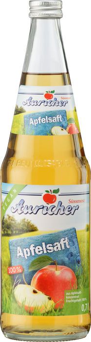 Auricher Apfelsaft 100% -  6 x 0,70 l