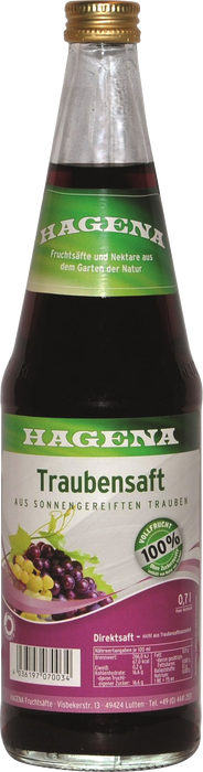 Hagena Traubensaft - 12 x 0,70 l