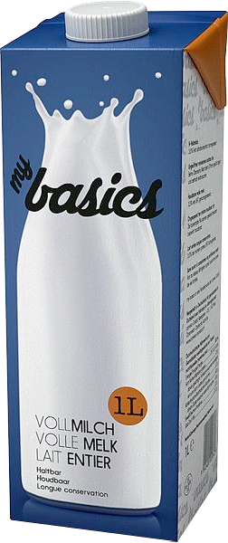 My Basics Haltbare Vollmilch 3,5 % - 12 x 1,00 l