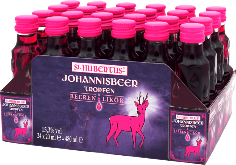 St. Hubertus Johannisbeere 15,3% - 24 x 0,02 l