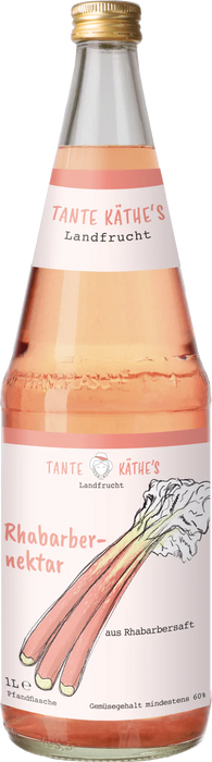 Tante Käthe Rhabarber-Nektar 60% - 6 x 1,00 l